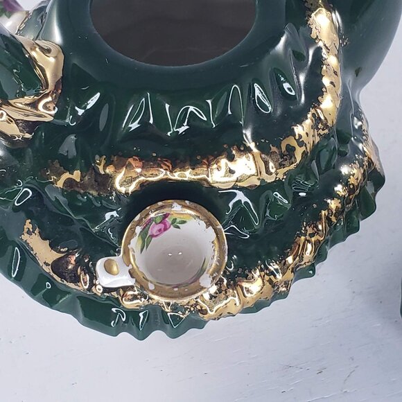 Royal Albert Old Country Roses Miniature Christmas Tree Teapot England Cardew - Picture 10 of 13